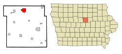 Location of Iowa Falls, Iowa