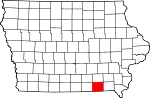 State map highlighting Davis County