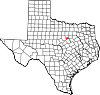 State map highlighting Somervell County