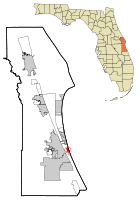 Location in Brevard County and the state of Florida