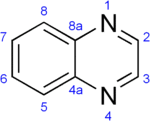 Skeletal formula of quinoxaline