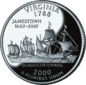 Virginia quarter dollar coin