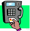 calling card - a card that is used instead of cash to make telephone calls