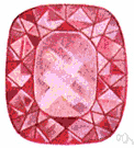 morganite - a kind of pink beryl used as a gemstone