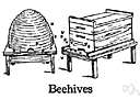 apiary - a shed containing a number of beehives