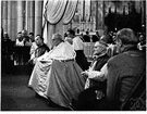 humeral veil - a vestment worn by a priest at High Mass in the Roman Catholic Church