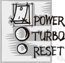 reset button - a push button that you press to activate the reset mechanism