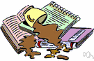 mishap - an unpredictable outcome that is unfortunate