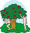 fall - the lapse of mankind into sinfulness because of the sin of Adam and Eve