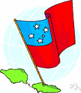 Independent State of Samoa - a constitutional monarchy on the western part of the islands of Samoa in the South Pacific