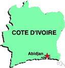 Côte d'Ivoire - a republic in western Africa on the Gulf of Guinea