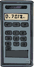 calculator - a small machine that is used for mathematical calculations