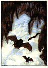 pallid bat - drab yellowish big-eared bat that lives in caves