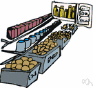 grocery store - a marketplace where groceries are sold