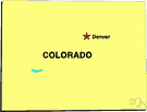 Colorado - a state in west central United States in the Rocky Mountains