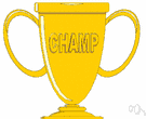 champion - someone who has won first place in a competition