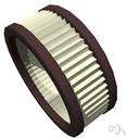 air filter - a filter that removes dust from the air that passes through it