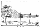 telegraph post - tall pole supporting telephone wires