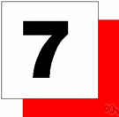 7 - the cardinal number that is the sum of six and one