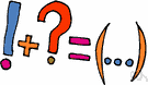 punctuation mark - the marks used to clarify meaning by indicating separation of words into sentences and clauses and phrases