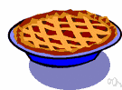 pie - dish baked in pastry-lined pan often with a pastry top