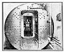 air lock - a chamber that provides access to space where air is under pressure