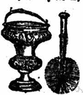 aspersorium - a short-handled device with a globe containing a sponge