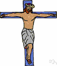 crucifixion - the act of executing by a method widespread in the ancient world