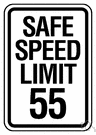 speed limit - regulation establishing the top speed permitted on a given road