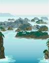Palau Islands - a chain of more than 200 islands about 400 miles long in the western central Pacific Ocean