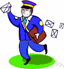 mail carrier - a man who delivers the mail