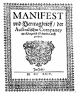 manifest - a customs document listing the contents put on a ship or plane