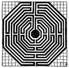 maze - complex system of paths or tunnels in which it is easy to get lost