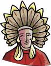 Red Indian - a member of the race of people living in America when Europeans arrived
