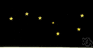 Little Dipper - a cluster of seven stars in Ursa Minor