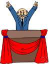 rise to power - the act of attaining or gaining access to a new office or right or position (especially the throne)