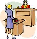 bear witness - give testimony in a court of law