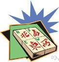 mahjong - Chinese game played by 4 people with 144 tiles
