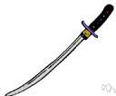backsword - a sword with only one cutting edge