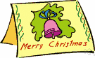 Christmas card - a card expressing a Christmas greeting