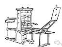 bed - the flat surface of a printing press on which the type form is laid in the last stage of producing a newspaper or magazine or book etc.