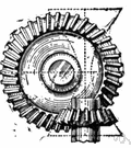 roulette - a wheel with teeth for making a row of perforations