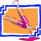 syringe - a medical instrument used to inject or withdraw fluids