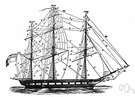 rigging - gear consisting of ropes etc. supporting a ship's masts and sails