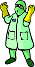 laboratory coat - a light coat worn to protect clothing from substances used while working in a laboratory