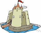 fosse - ditch dug as a fortification and usually filled with water