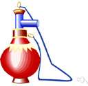 soaking up - (chemistry) a process in which one substance permeates another