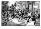 banging - the act of subjecting to strong attack