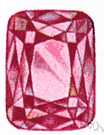 kunzite - a pinkish lilac crystal form of the mineral spodumene that is used as a gemstone