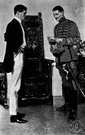civilian clothing - ordinary clothing as distinguished from uniforms, work clothes, clerical garb, etc.